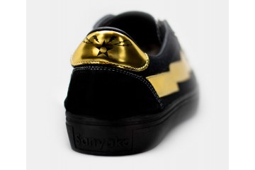 Cool Sneakers Thunderbolt Black Gold Back
