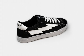 Casual Sneaker Thunderbolt Black Back Perspective