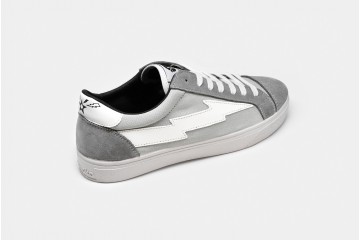 Casual Sneaker Thunderbolt Grey Back Perspective