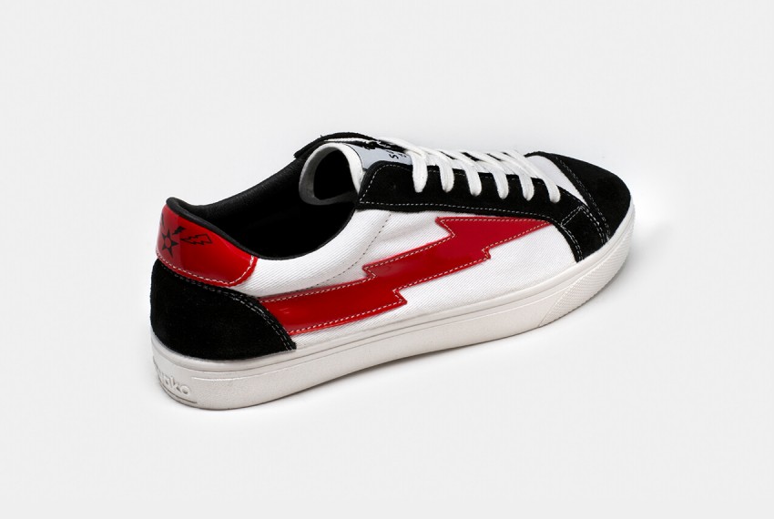 Red and Black Sneakers | High Top Sneakers | Sanyako