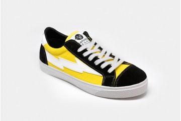 Casual Sneakers Thunderbolt Yellow Front Perspective