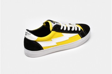Casual Sneakers Thunderbolt Yellow Back Perspective