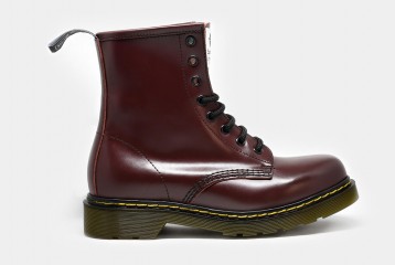 Leather Boots Hinode Bordeaux Side