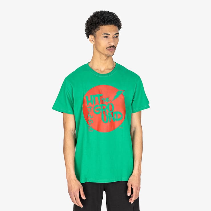Hit the ground T-Shirt Verde/Rojo